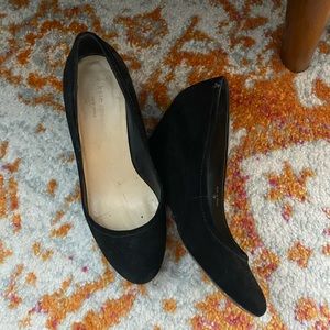 Kate Spade black suede heels